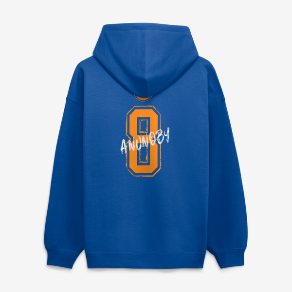 Толстовка New York Knicks OG Anunoby Blue Hustle Name & Number