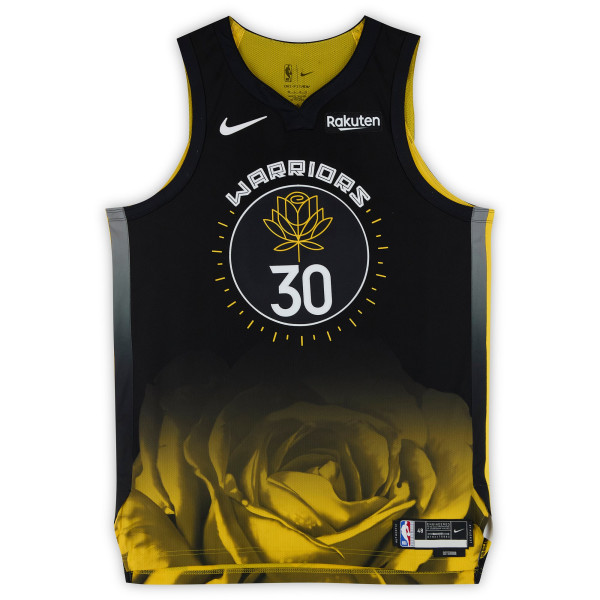 Джерси с автографом Stephen Curry Golden State Warriors Fanatics Authentic Black Nike 2022-23 City Edition Authentic
