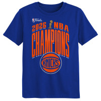 Футболка Juvenile New York Knicks Outerstuff Blue 2026 NBA Finals Champions Bold Teamwork