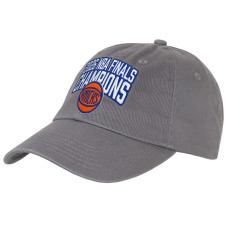 Подростковая New York Knicks Outerstuff Charcoal 2026 NBA Finals Champions Slouch Adjustable Hat