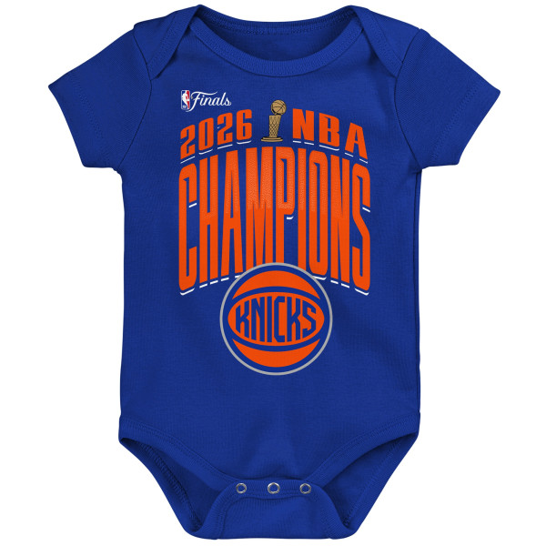 Детская New York Knicks Outerstuff Blue 2026 NBA Finals Champions Bodysuit