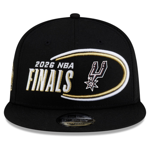 Бейсболка San Antonio Spurs New Era Black 2026 Western Conference Champions Locker Room 9FIFTY