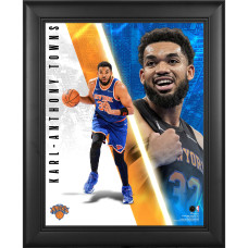 Karl-Anthony Towns New York Knicks Fanatics Authentic Framed 13 x 16 Radiance Collage