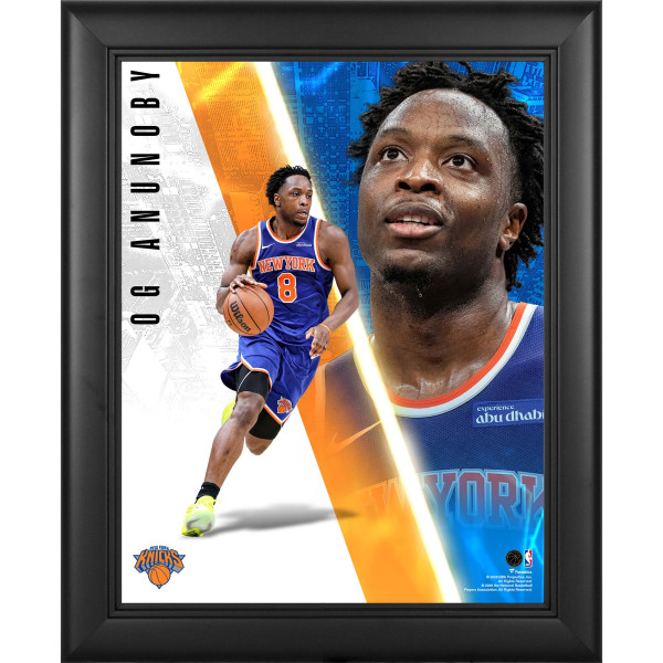OG Anunoby New York Knicks Fanatics Authentic Framed 13 x 16 Radiance Collage