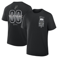 Именная футболка San Antonio Spurs Black 2026 NBA Finals Name & Number