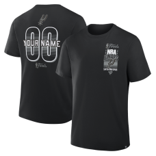 Именная футболка San Antonio Spurs Black 2026 NBA Finals Name & Number