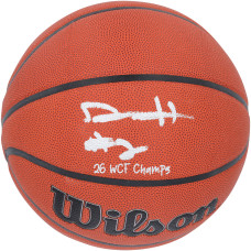 Мяч с автографом Dylan Harper San Antonio Spurs Fanatics Authentic Wilson Authentic Series Indoor/Outdoor with 26 WCF Champs' Inscription