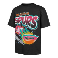 Футболка San Antonio Spurs 47 Black Hardwood Classics Torched Foundation