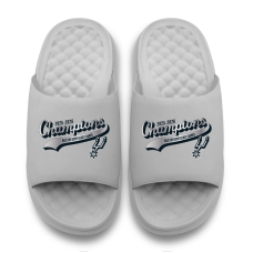 Unisex San Antonio Spurs ISlide Silver 2026 NBA Western Conference Champions Motive Slide Sandals