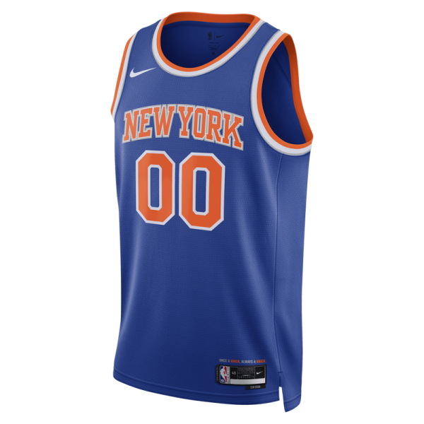 Именная джерси Unisex New York Knicks Nike Blue 2026 NBA Finals Patch Swingman - Icon Edition