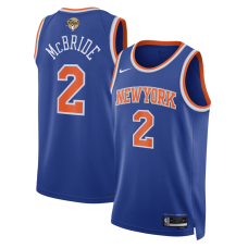 Джерси Unisex New York Knicks Miles McBride Nike Blue 2026 NBA Finals Patch Swingman - Icon Edition