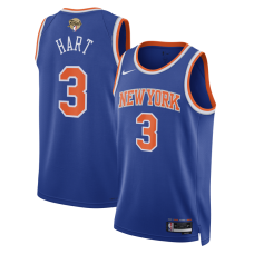 Джерси Unisex New York Knicks Josh Hart Nike Blue 2026 NBA Finals Patch Swingman - Icon Edition