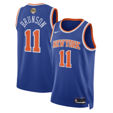 Джерси Unisex New York Knicks Jalen Brunson Nike Blue 2026 NBA Finals Patch Swingman - Icon Edition