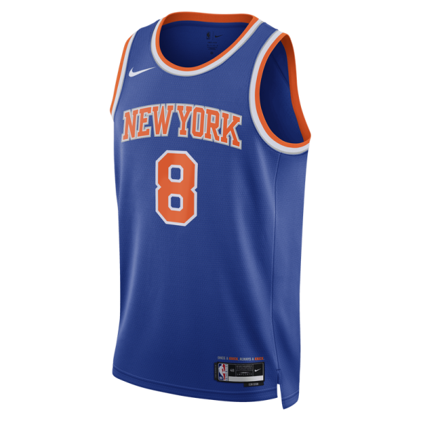 Джерси Unisex New York Knicks OG Anunoby Nike Blue 2026 NBA Finals Patch Swingman - Icon Edition