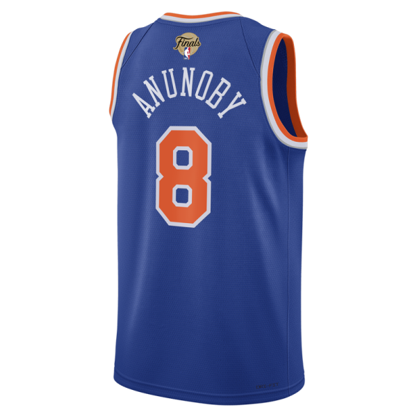 Джерси Unisex New York Knicks OG Anunoby Nike Blue 2026 NBA Finals Patch Swingman - Icon Edition