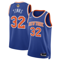 Джерси Unisex New York Knicks Karl-Anthony Towns Nike Blue 2026 NBA Finals Patch Swingman - Icon Edition