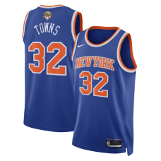 Джерси Unisex New York Knicks Karl-Anthony Towns Nike Blue 2026 NBA Finals Patch Swingman - Icon Edition