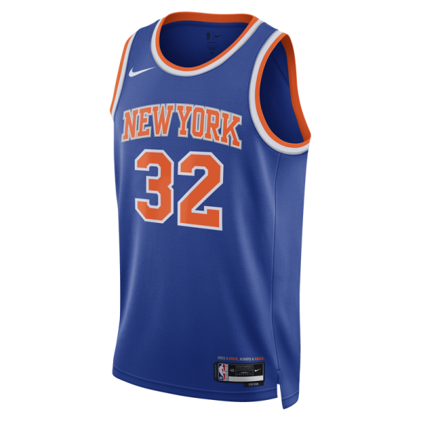 Джерси Unisex New York Knicks Karl-Anthony Towns Nike Blue 2026 NBA Finals Patch Swingman - Icon Edition