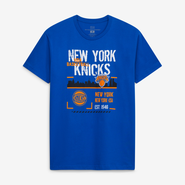 Футболка Unisex New York Knicks Stadium Essentials Royal Hideout Boxy