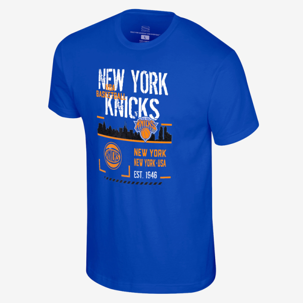 Футболка Unisex New York Knicks Stadium Essentials Royal Hideout Boxy