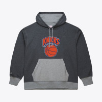 Толстовка New York Knicks Mitchell & Ness Charcoal Legacy Vintage Fleece