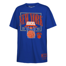 Детская футболка New York Knicks Mitchell & Ness Blue Ball In Hoop