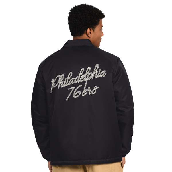 Куртка Philadelphia 76ers Starter Black Full-Snap Coaches