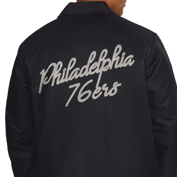 Куртка Philadelphia 76ers Starter Black Full-Snap Coaches