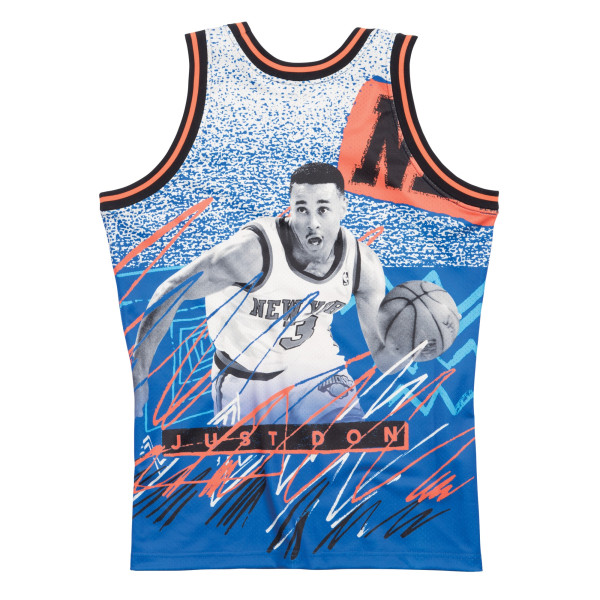 Джерси New York Knicks Patrick Ewing Mitchell & Ness x Just Don Royal Hardwood Classics Sublimated