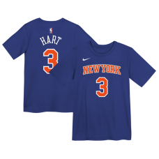 Футболка Preschool New York Knicks Josh Hart Nike Blue Icon Name & Number