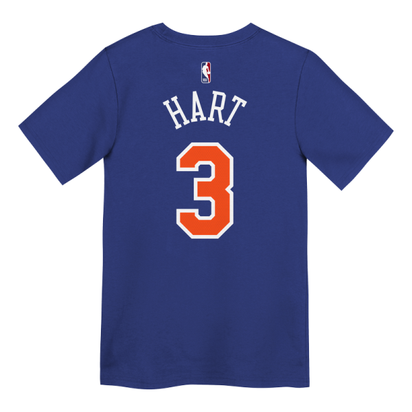Футболка Preschool New York Knicks Josh Hart Nike Blue Icon Name & Number