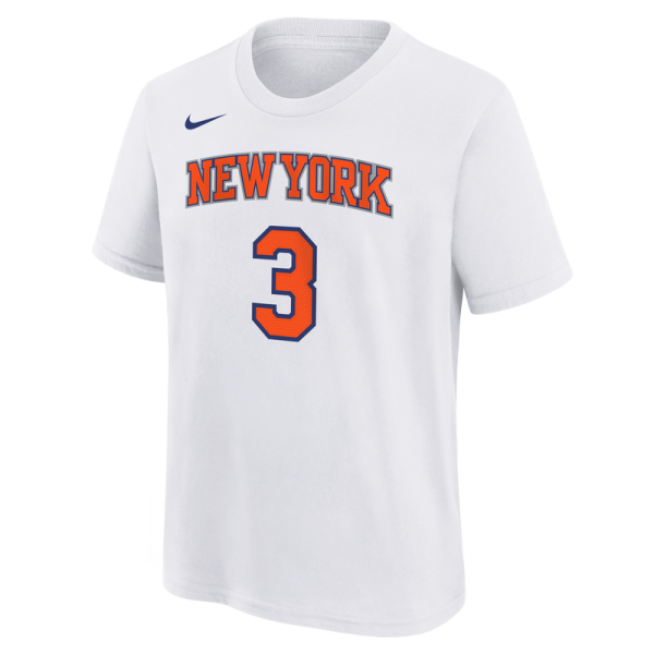 Подростковая New York Knicks Josh Hart Nike White Association Name & Number T-Shirt