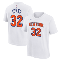 Детская футболка New York Knicks Karl-Anthony Towns Nike White Association Name & Number