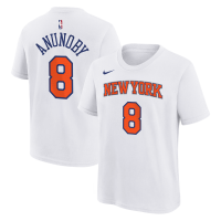 Детская футболка New York Knicks OG Anunoby Nike White Association Name & Number