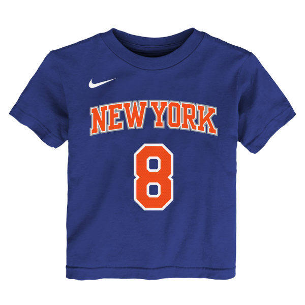 Детская New York Knicks OG Anunoby Nike Blue Icon Name & Number T-Shirt