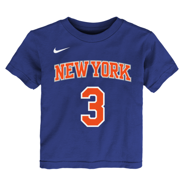 Детская New York Knicks Josh Hart Nike Blue Icon Name & Number T-Shirt
