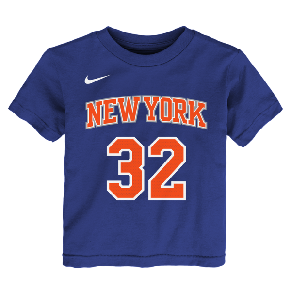 Детская New York Knicks Karl-Anthony Towns Nike Blue Icon Name & Number T-Shirt