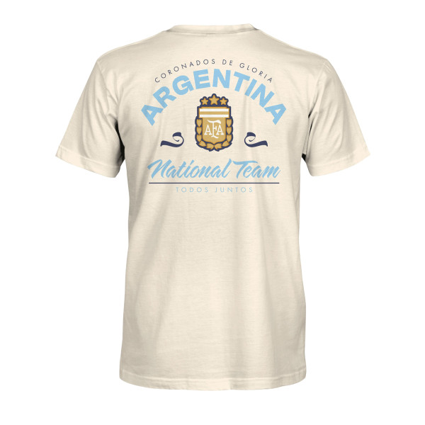 Футболка Argentina National Team 1863FC Team Flourish - Cream