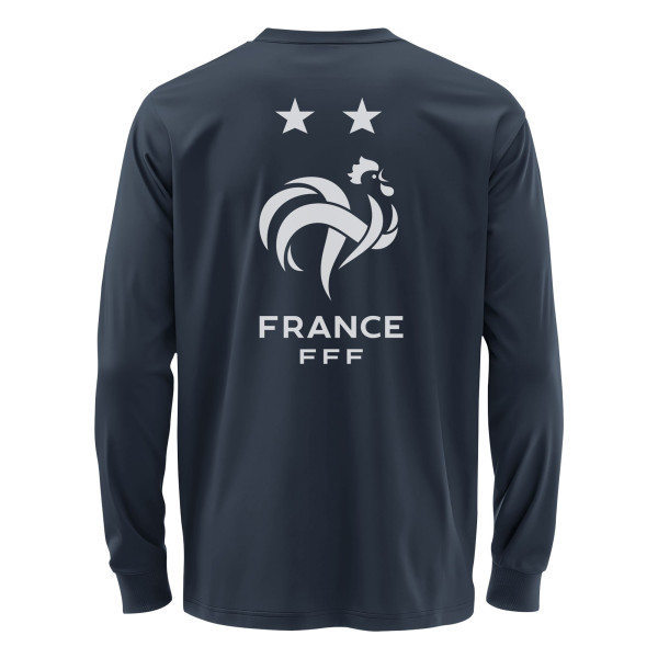 Футболка с длинным рукавом France National Team 1863FC Mono Badge & Wordmark - Navy