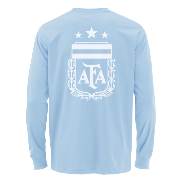 Футболка с длинным рукавом Argentina National Team 1863FC Mono Badge & Wordmark - Blue