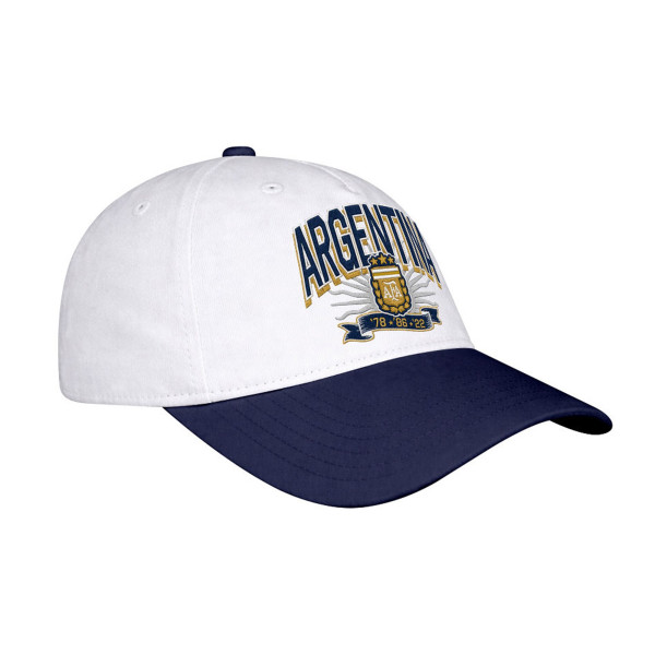 Бейсболка Argentina National Team 1863FC Drop Shadow Wordmark High Point - White