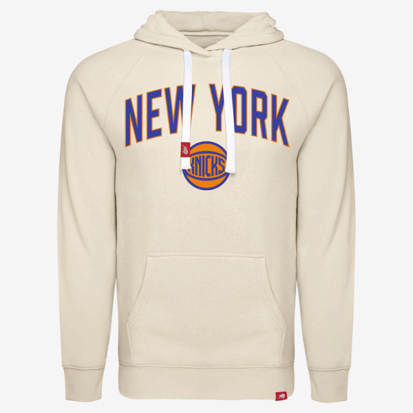 Толстовка Unisex New York Knicks Sportiqe Cream Alternate Logo Olsen Tri-Blend Raglan