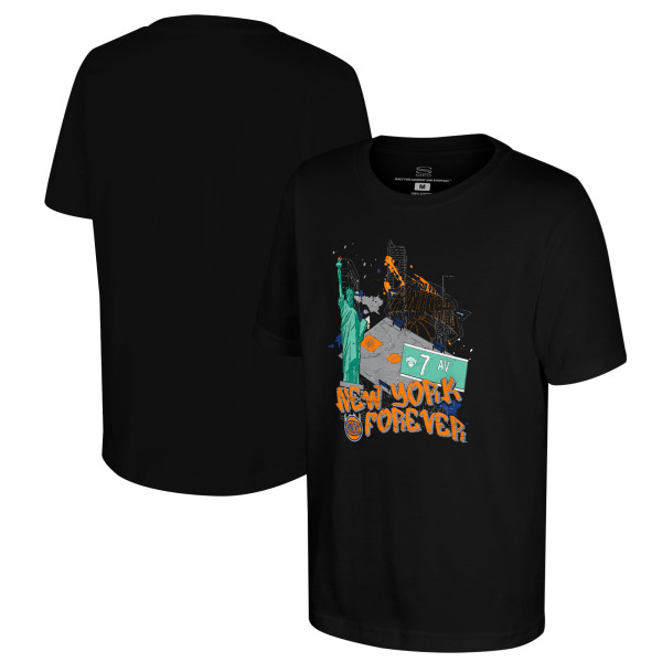Подростковая New York Knicks Stadium Essentials Black Hometown City Center Stadium Essentials T-Shirt