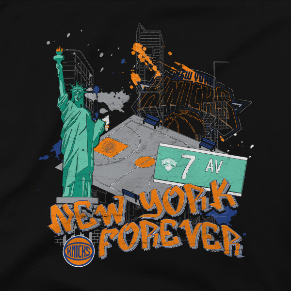 Подростковая New York Knicks Stadium Essentials Black Hometown City Center Stadium Essentials T-Shirt