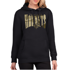 Женская толстовка Charlotte Hornets G-III 4Her by Carl Banks Black Metallic Team Name Fleece