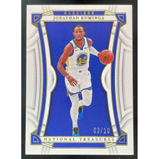 2022-23 Panini National Treasures Gold #14 Jonathan Kuminga /10