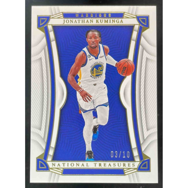 2022-23 Panini National Treasures Gold #14 Jonathan Kuminga /10