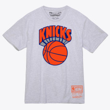 Футболка New York Knicks Mitchell & Ness Heather Gray Basic Logo