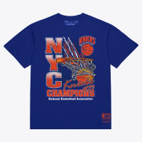 Футболка New York Knicks Mitchell & Ness Blue 1973 NBA Finals Champions Net
