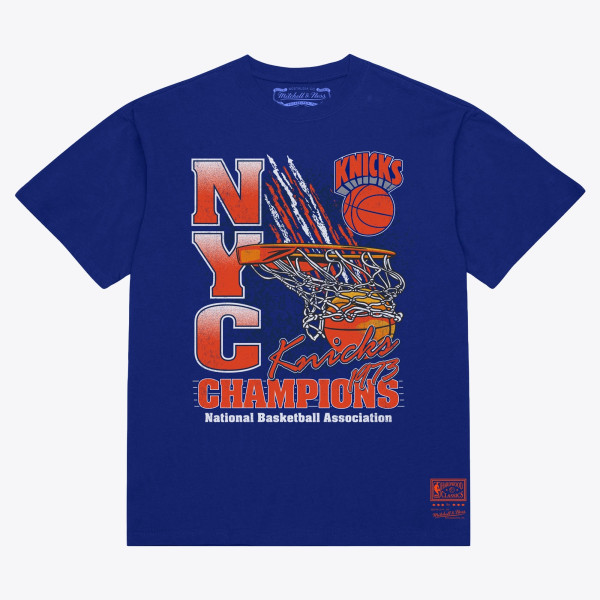 Футболка New York Knicks Mitchell & Ness Blue 1973 NBA Finals Champions Net